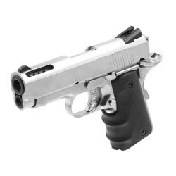 R&eacute;plique pistolet airsoft 1911 Mini silver gaz GBB