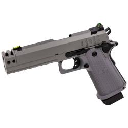 R&eacute;plique airsoft pistolet GBB Raven Hi-Capa Hex-Comp Gris