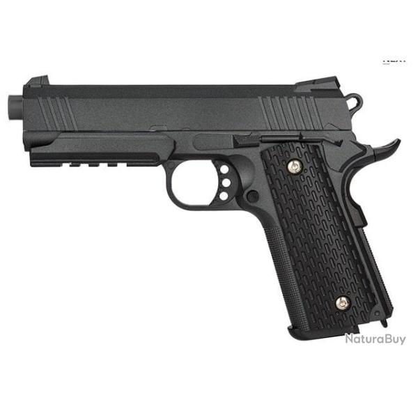 R�plique pistolet � ressort Galaxy G25 M1911 MEU full metal 0,5J