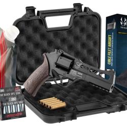 Pack Airsoft revolver CO2 CHIAPPA RHINO 50DS + Co2 + billes + cible + mallette