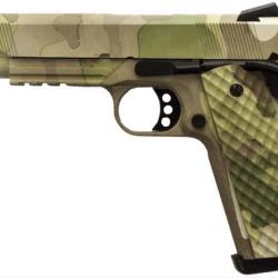 R&eacute;plique airsoft GBB 1911 MEU Rail Raven full metal gaz Camo 1,0J