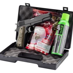 Pack GNB Gaz 1911 Eagle noir 0,5J + mallette + billes + gaz