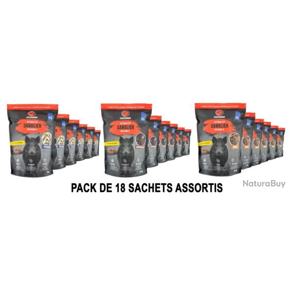 PACK 3 ar�mes - Attractif BLACK FIRE Invisible pour sanglier