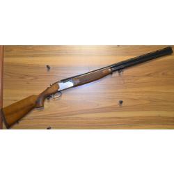 FUSIL LANBER CAL.12/76 SUPERPOSE - ench&egrave;re a 1� sans prix de r&eacute;serve