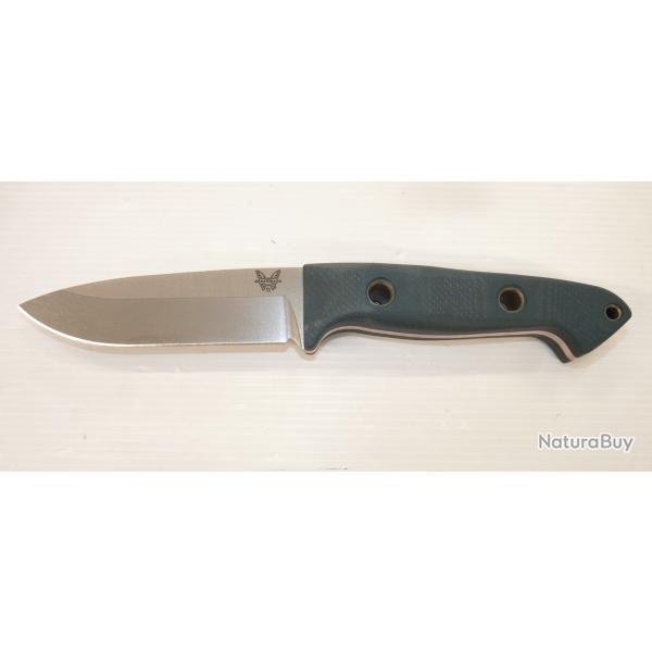 BENCHMADE BUSHCRAFTER 162 Lame 11cm Acier CPM S30V