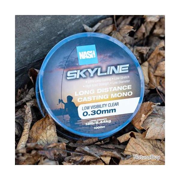 Nylon Nash Highline Mono Clear 0.30mm 1000m