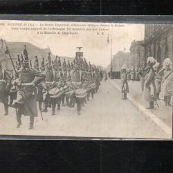 cpa guerre de 1914 la garde imp&eacute;riala allemande d&eacute;filant devant le kaiser