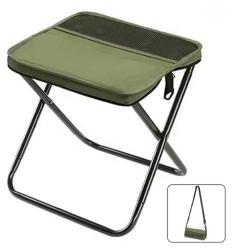 Tabouret Pliant Camping Portable P&ecirc;che Randonn&eacute;e L&eacute;ger 120kg Sac transport Vert