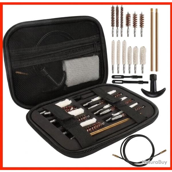 Coffret Nettoyage tous calibres - 20 Pi�ces - Calibre du 22lr au 45 (Port gratuit)