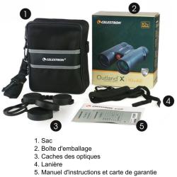 Jumelles Celestron Outland X 10x42 *Ench&egrave;re* Optique Pro Antibuee Observation