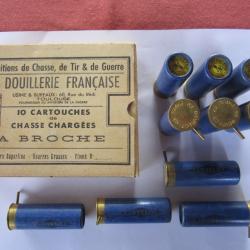 Boite de cartouches de collection, &agrave; broche, Cal 12, en carton.