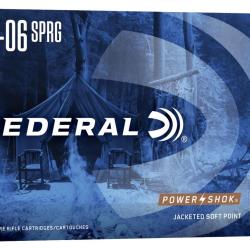 Cartouches Federal Power Shok Calibre 30-06 Sprg - 150 grains