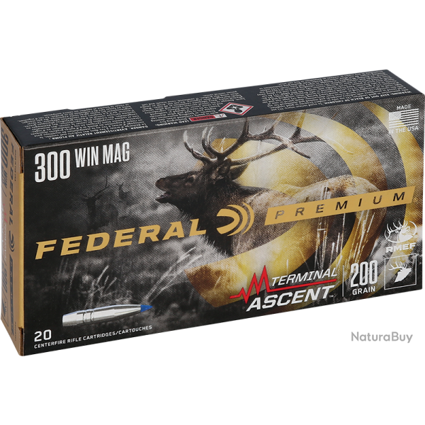 Cartouches Federal Terminal Ascent Calibre 300 Win Mag Terminal Ascent - 200 grains