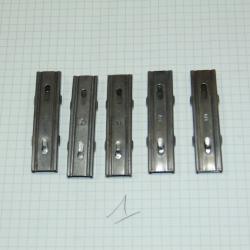 LOT 5 LAMES CHARGEUR MAUSER SU&Eacute;DOIS M96 M38 CARL GUSTAV LJUNGMAN AG-42 CAL 6,5 x 55  PORT GRATUIT