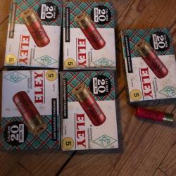 Cartouche cal 20/70 eley plomb 5