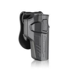 Holster en polym&egrave;re avec bouton lat&egrave;ral pour Beretta 92 - Cytac - tireur &agrave; droite