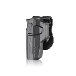 Holster en polym&egrave;re avec bouton lat&egrave;ral pour Beretta 92 - Cytac - tireur gauche