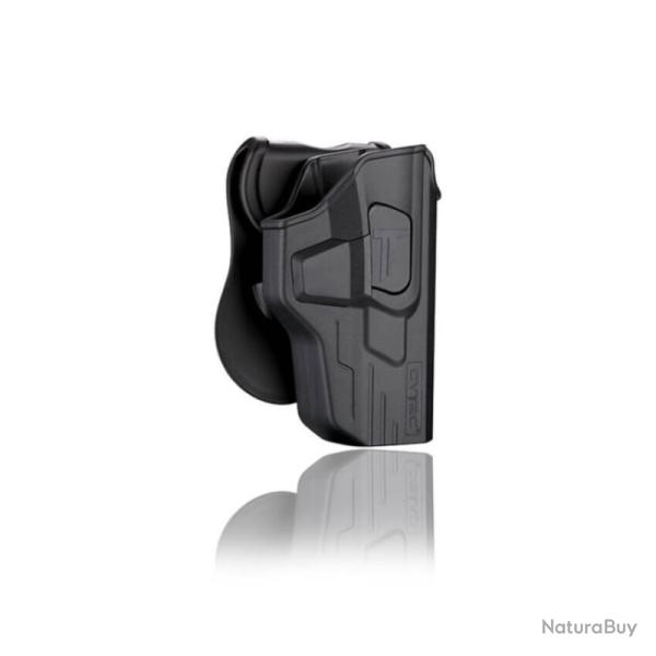 Holster en polym�re avec bouton lat�ral pour S&W MP9 - Cytac