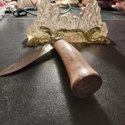Exceptionnel : couteau Opinel Custom cerf et argent