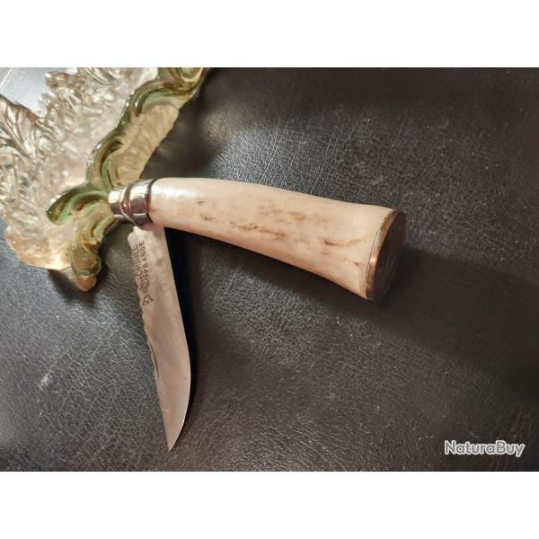 Couteau Opinel Custom cerf argent
