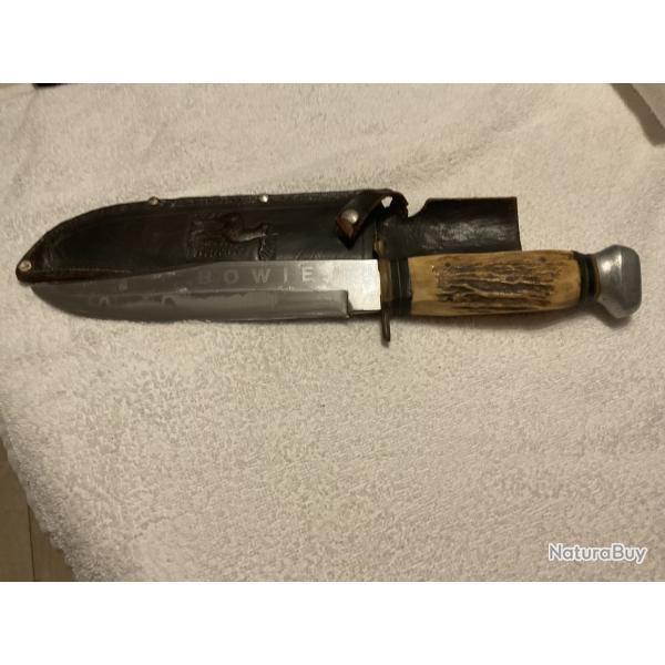 ANCIEN COUTEAU DE CHASSE  BOWIE
