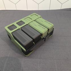 Boites de transport de munitions mixte 9x19mm / .223 vert olive