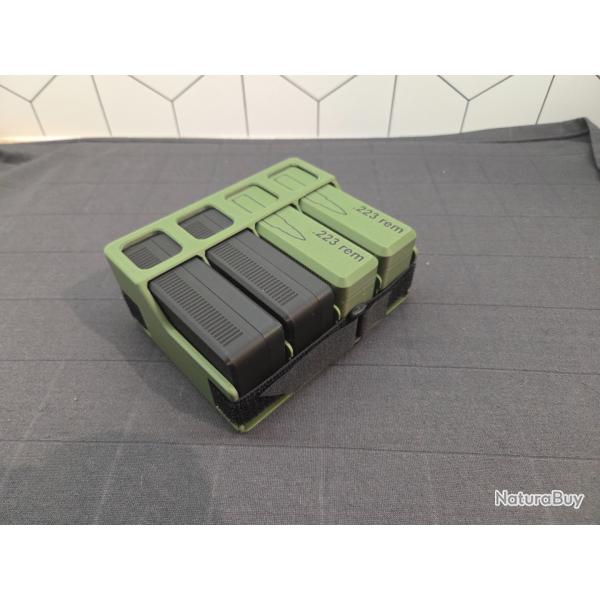 Boites de transport de munitions mixte 9x19mm / .223 vert olive