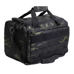 Sac de Tir pour Pistolet &Eacute;tui Souple Sacoche Tactique pour la Chasse ou Le Tir R&eacute;glable Camouflage