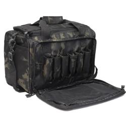 Sac de Tir pour Pistolet &Eacute;tui Souple Sacoche Tactique pour la Chasse ou Le Tir R&eacute;glable Camouflage