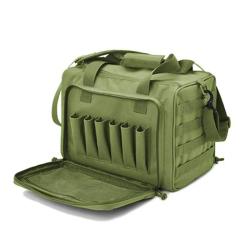 Sac de Tir pour Pistolet &Eacute;tui Souple Sacoche Tactique pour la Chasse ou Le Tir R&eacute;glable Vert