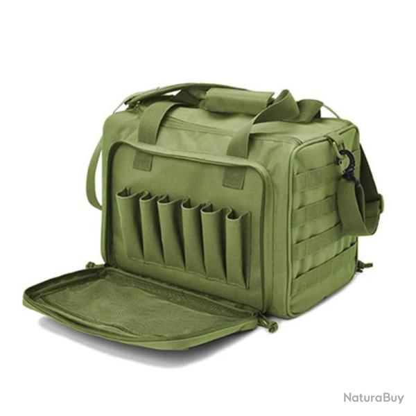 Sac de Tir pour Pistolet �tui Souple Sacoche Tactique pour la Chasse ou Le Tir R�glable Vert