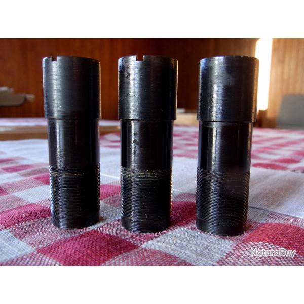 Lot de 3 chokes pour tir de billes d'acier pour fusil Ba�kal