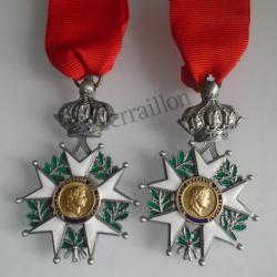 Lot 2 medailles militaire legion d'honneur second empire