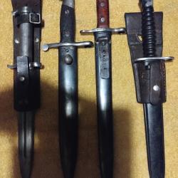 Lot de baionnettes