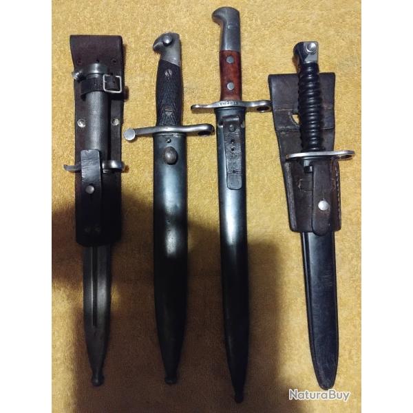 Lot de baionnettes
