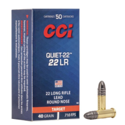 Munitions CCI cal.22lr quiet 22 target 40gr par 50