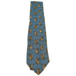 CRAVATE EN SOIE HOLLAND & HOLLAND BLEUE/CHASSEURS