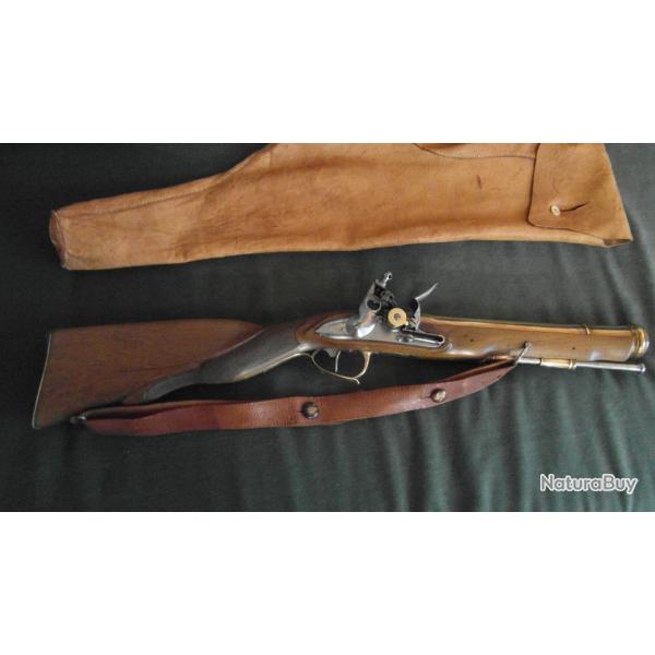 Important tromblon de chasse � silex vers 1820