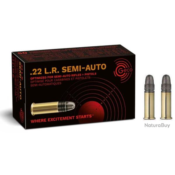 Cartouches GECO .22LR  SEMI-AUTO