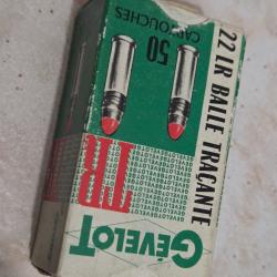 1 boite ancienne 22 lr tra&ccedil;antes