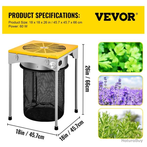 Coupe Herbe Feuille �lectrique 45,7 cm Jardin Ciseau Automatique Acier Inox 60W