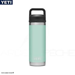 Bouteille isotherme YETI Rambler bottle 18 bouchon chug Seafoam