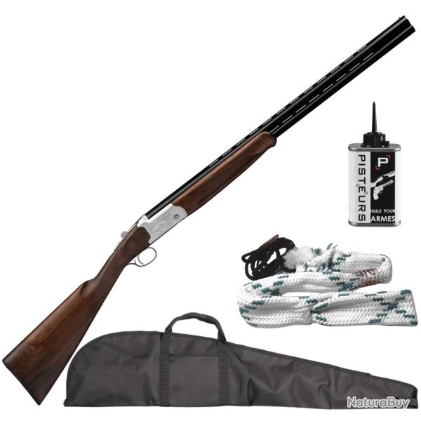Pack chasseur ! Fusil superpos� Yildiz extracteur plaine cal. 20/76 + fourreau + nettoyage
