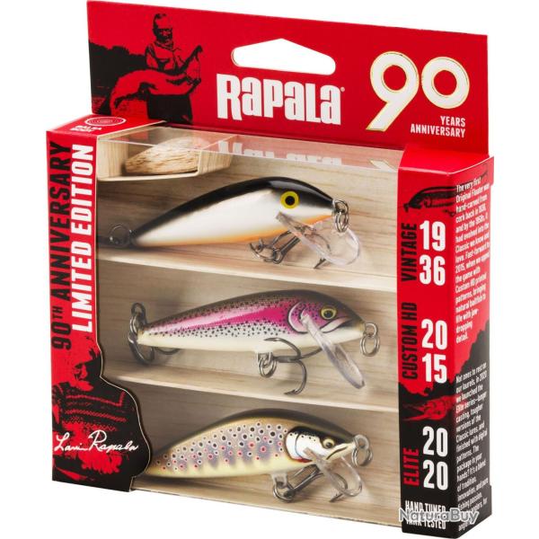 Kit Poisson Nageur Rapala 90 Years Countdown Small Bright