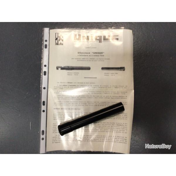 Mod�rateur de son � embout filet� marqu� Unique filetage 1/2 X20 cal22