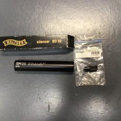 Silencieux Walter SD 22 avec adaptateur pour P 22 et G22