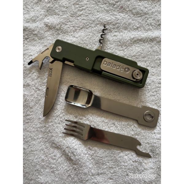 Set de couverts d'ext�rieur BALADEO de couleur kaki