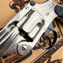 S&W Safety .38 S&W 4th Model  "Lemon Squeezer" - Nickel d'origine - &Eacute;tat superbe