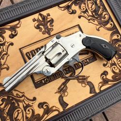 S&W Safety .38 S&W 4th Model  "Lemon Squeezer" - Nickel d'origine - &Eacute;tat superbe