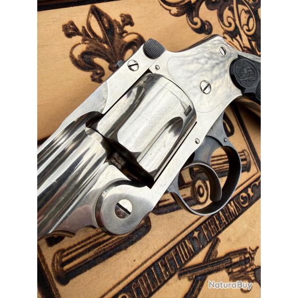 S&W Safety .38 S&W 4th Model  "Lemon Squeezer" - Nickel d'origine - �tat superbe